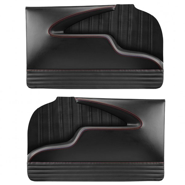 1955-57 Chevy Bel Air Tri-Five 2-Door Sedan & Nomad Molded Front Door Panels, 1 Pr, Sport