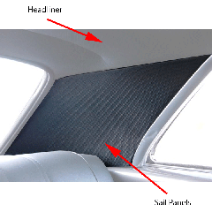 1966 Chevelle Headliner and Sail Panels Kit