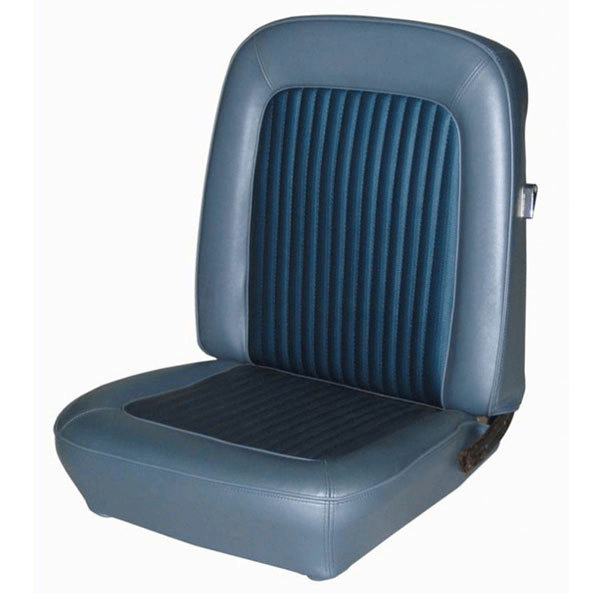 CONVERTIBLE Front and Rear Seat Covers Standard BLACK Buckets 1968 MUSTANG 