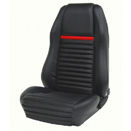 Black 1970 Mach I Highback Seat Cover Upholstery Set Front & Rear