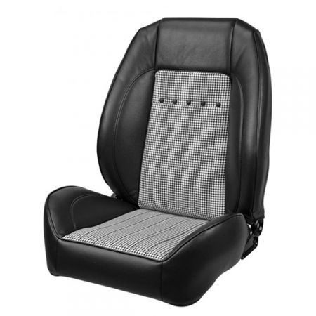TMI 1969 Camaro Seats Pro Series Deluxe Houndstooth Low Back