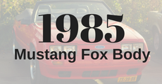 1985 Mustang Interiors