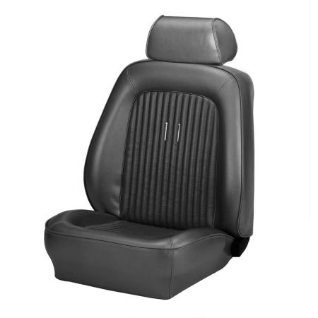 Black Made by TMI 1968 Mustang Front & Rear Seat Upholstery With Headrests