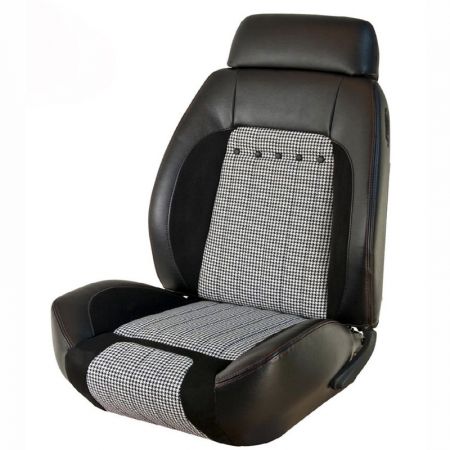Tmi 1967 Camaro Seat Covers Sport R Deluxe Houndstooth Front Bucket Pair Classic Car Interior - Early Bronco Seat Covers Houndstooth