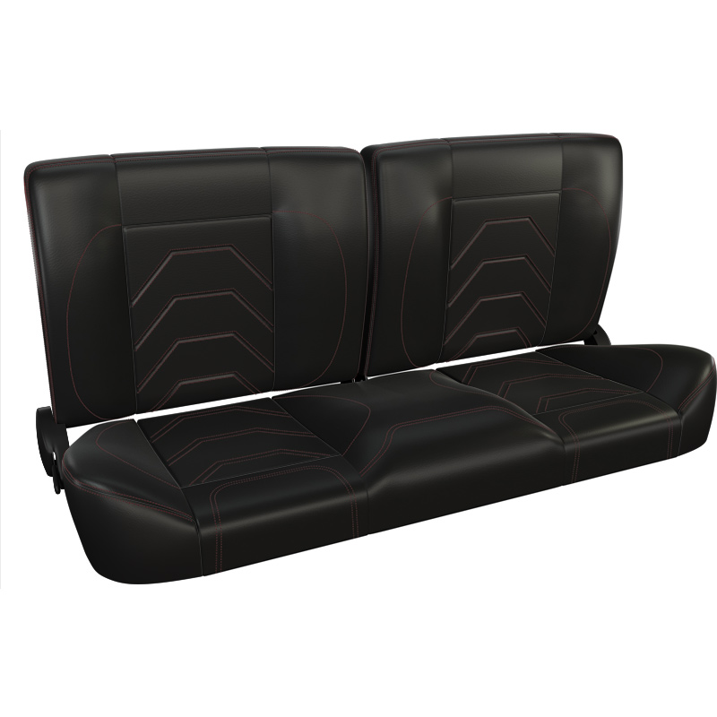 Chevy Truck TMI Truck Bench Seat SportS Split Back Wide Black, Red