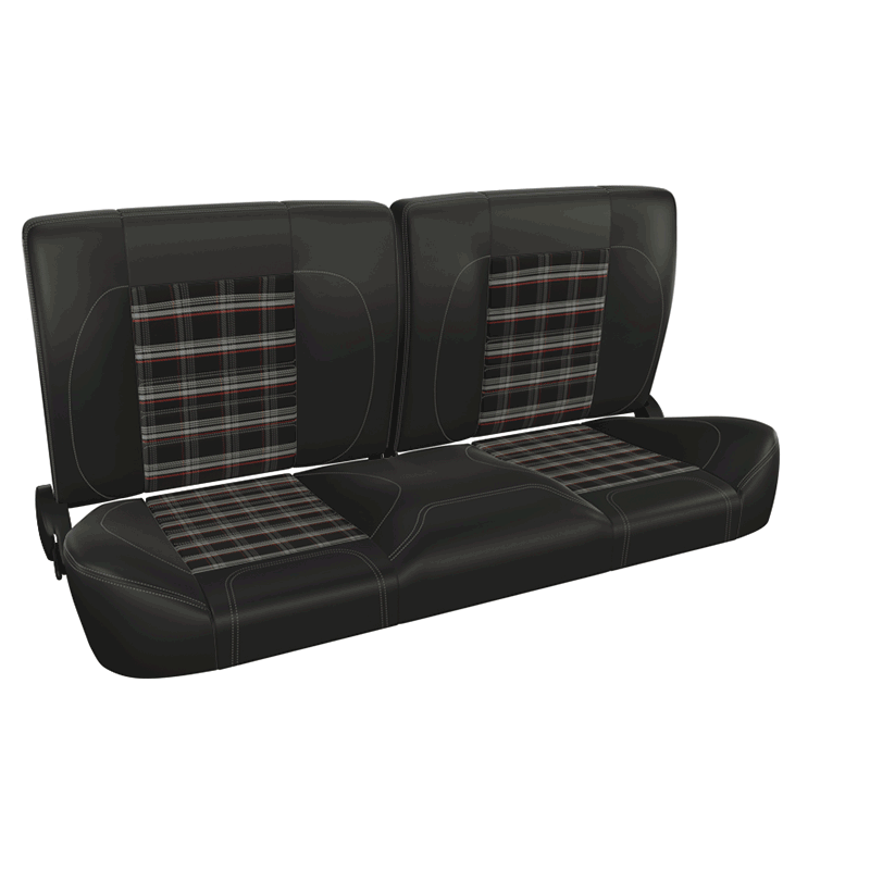 TMI Seats with Plaid Inserts