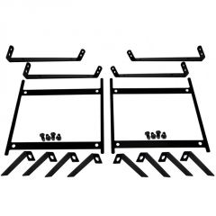 60", Universal Mount Bracket for Bench Seat, Wide (54"x13") Bracket with 8 "L" Brackets & Hardware,