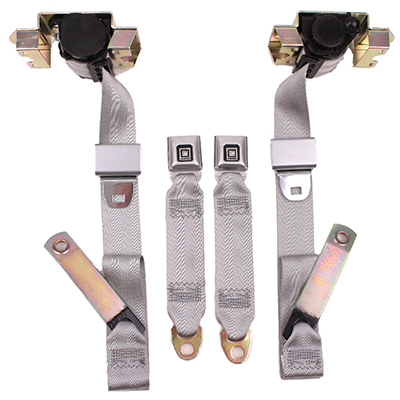 thumbnail interactive-video image 1 of Pair 1970-73 Chevy Camaro Pontiac Firebird Headliner Seat Belt Staple Retainers 1 of 4
