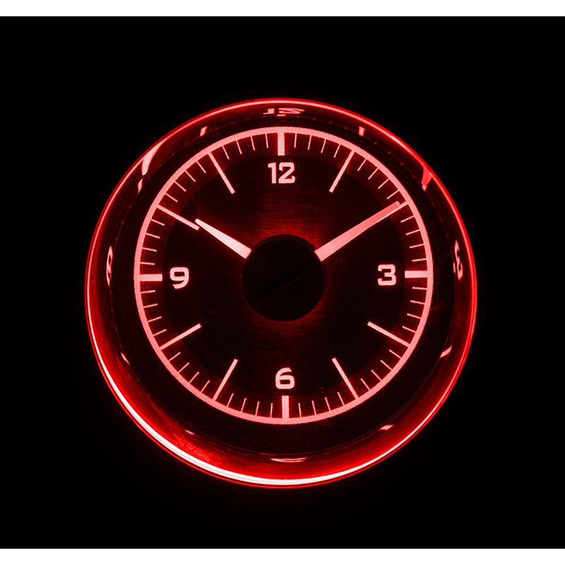 Dakota Digital Universal VLC Analog Clock, Black Alloy Style Face, Red ...